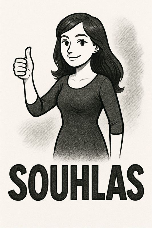 Žena s palcem nahoru nad nápisem SOUHLAS